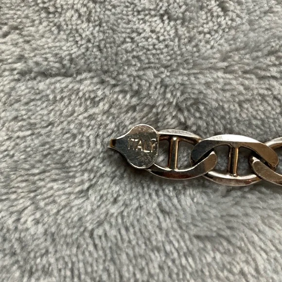 Italy 925 Mariner Link Bracelet - Picture 6 of 7